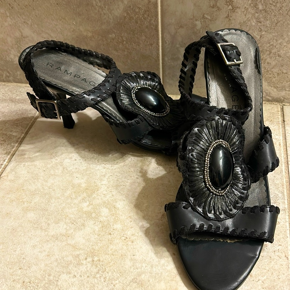 Size 9 rampage heeled sandals